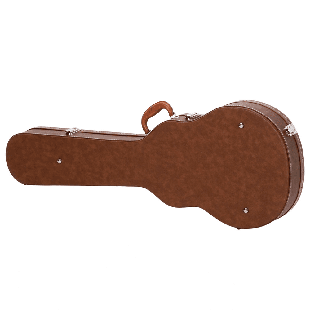 Tcbosik Lockable Electric Guitar Hard Shell Case for GLP Style, Brown