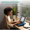 thumbnail image 2 of Plateau pour Portable Réglable Plateau de Genoux pour Portable Support de Portable Plateau de Genoux de Bureau avec Coussin Table pour Portable Plateau de Table à Dessin Plateau pour Portable pour Sofa, 2 of 7