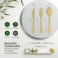 thumbnail image 2 of Luxury Pre-Rolled Napkin and  Cutlery Set (50 Pack, 200 PCS)    Disposable Wrapped Cutlery, 2 of 7