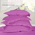 thumbnail image 3 of (3 pack) Nestl Pillow Sham Set of 2, Premium 1800 Series Double Brushed Bed Pillow Cases, Orchid Purple, King 20" X 36", 3 of 6