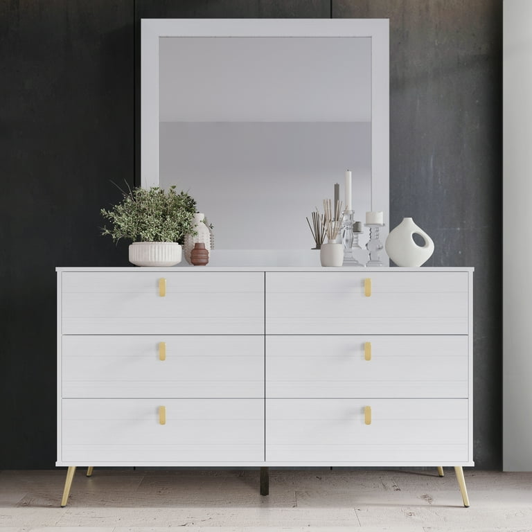 White outlet glam dresser