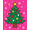 Pink, Pattern 4, variant on ODIKA 2x3 Machine Washable Non-Slip Area Rug, Festive Pine Tree Punch Needle Embroidery Kit with Holiday Ornament Design High Traffic Rug, Green, 619897