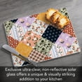thumbnail image 4 of CounterArt Vintage Patchwork Tempered Glass Cutting Board 10" by 8", 4 of 7