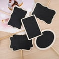 thumbnail image 4 of Table Decoration Wedding Birthday Party Chalkboard Wooden Labels Message Sign Board Wood Message Board Blackboard Table Place Card STYLE 5, 4 of 8
