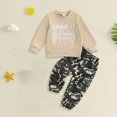 thumbnail image 2 of TOWED22 Toddler Baby Boy Fall Outfits Cute Print Crewneck Sweatshirt Pants Sets Cute Boy Clothes, 2 of 4