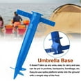 thumbnail image 4 of Beach Umbrella Sand Anchor Stand Holder, One Size Fits All Beach Umbrella, Universal Umbrella Ground Spike Base Holder with 3-Tier Screw Safe Stand for Strong Winds, 4 of 5