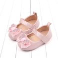 thumbnail image 2 of WEIYLL Girls Shoes Summer Flat Bottom Lightweight Rhinestone Ribbon Bow Princess Pink Baby Sports Shoes 0-6 Months, 2 of 8