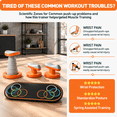 3 Pack Push-Up Stand Set with Spring Resistance System for Home Upper ...