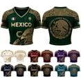 thumbnail image 2 of 2026 New Mexico Soccer Jersey Womens Mexico National Team Graphic Style, Mexican Jersey Soccer T-Shirt, V-Neck Short Sleeve Sport Tee for Travel and Everyday Wearing for Adult, 2 of 9
