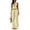 Yellow, variant on Two Piece Sets for Women Striped Halter Backless Sleeveless Going Out Tops and Drawstring Wide Leg Pants Summer Beach Vacation Casual Resort Wear