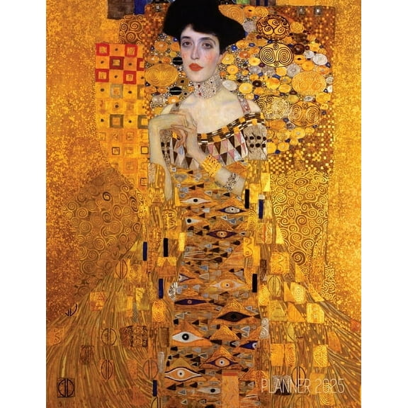 Gustav Klimt Monthly Planner 2025: Portrait of Adele Bloch-Bauer I Gold Art Nouveau Year Agenda: January-December (12 Mo, (Paperback)