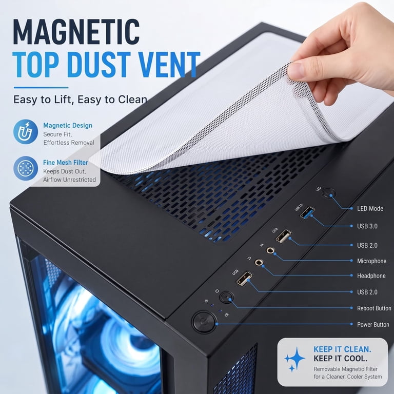 Liquid Cooled Gaming PC Ryzen 5 3500X,RTX 2060,16GB DDR4,512GB