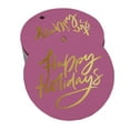 thumbnail image 1 of Inkdotpot Pack Of 100 Happy Holiday Favor Paper Tags Craft Real Gold Foil Hang Tags, 1 of 1