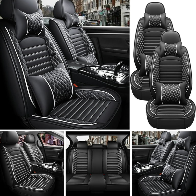 Full Surround Car Front Single Seat Protection Cover Cushion PU Leather  Non-slip