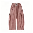 thumbnail image 5 of GUACER No Boundarie Gingham Plaid Pants for Women Casual Baggy Wide Leg Trousers Elastic Drawstring Waist Lightweight Summer Lounge Pants with Front Pockets, 5 of 5