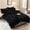 Black, variant on 5 Piece Shaggy Duvet Cover Set, Luxury Ultra Soft Cozy Long Faux Fur (Queen, Dark Grey)