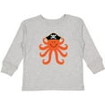 thumbnail image 3 of Inktastic Pirate Octopus Kids Funny Boys or Girls Long Sleeve Toddler T-Shirt, 3 of 5