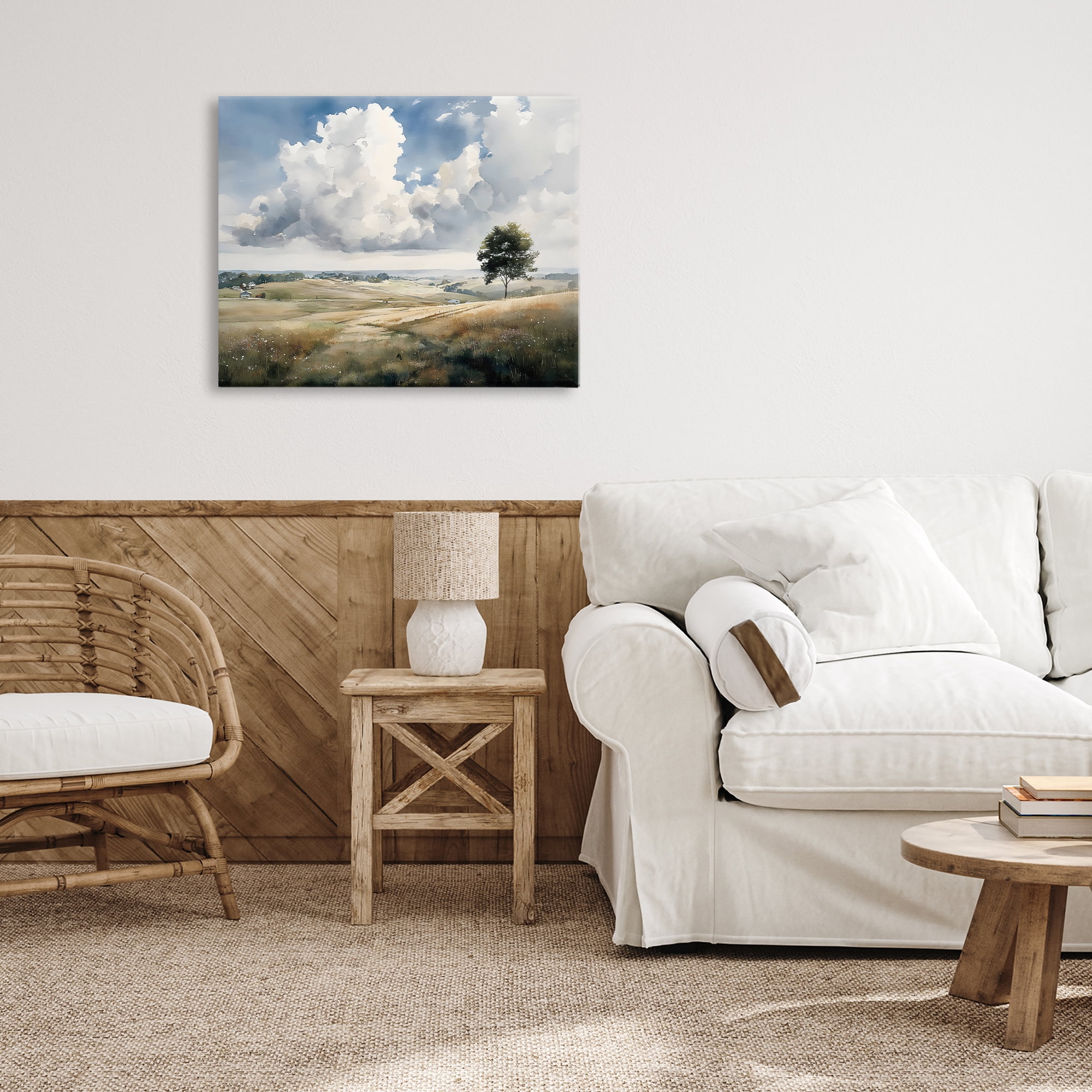 Stupell Industries Pretty Hills with Solitary Tree Canvas Wall Art, design by Franklyn Gregory