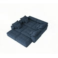 thumbnail image 6 of Modern Blue Oversized Modular Chenille Fabric Sofa for Living Room, 6 of 26