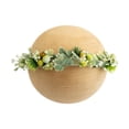 thumbnail image 1 of Diadema de flores recién nacidos 0-6 meses de vestuario Atuminable Accesorios de vestuario de regalos Corona floral para bebés niños pequeños Estilo E, 1 of 8