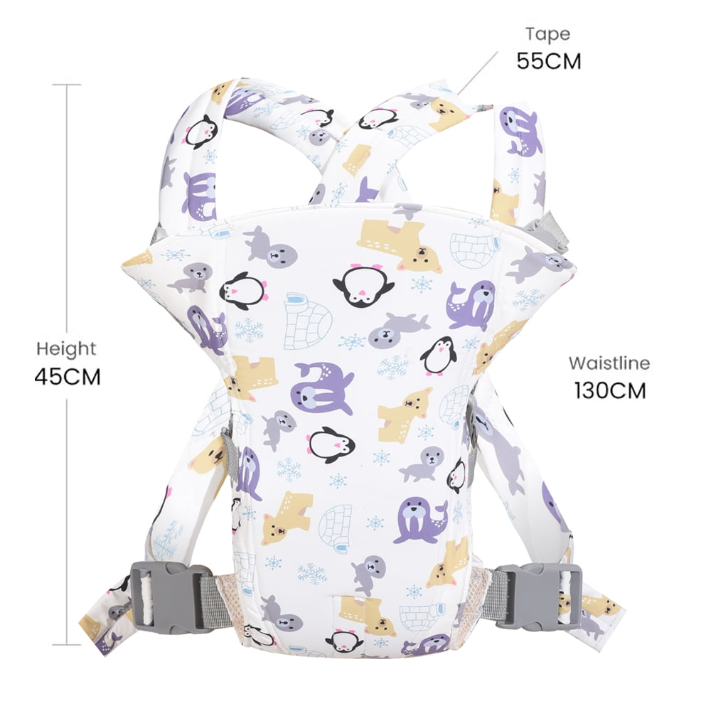 Babyltrl 4 in 1 Baby Carrier,Ergonomic Infant Carrier Backpack,Breathable Front Back Carrying Wrap Seat for Newborn Toddlers up to 33 lbs,Colorful