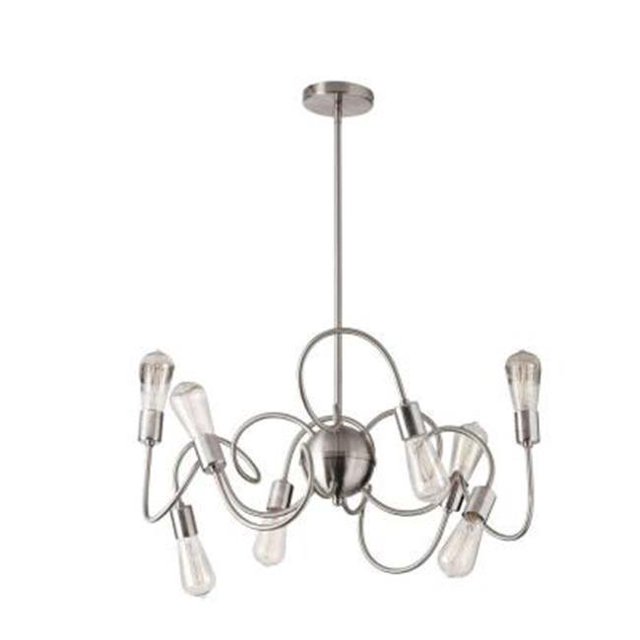 Radionic Hi Tech PEN_WAI-308P-SC_RHT 25 in. Whurler 8 Light Satin Chrome Pendant