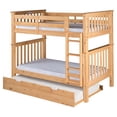 thumbnail image 5 of Santa Fe Mission Tall Bunk Bed Twin over Twin - Attached Ladder - Multiple Finishes - with Twin Size Under Bed Trundle, 5 of 8