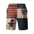 thumbnail image 5 of 4th of July Shorts for Men - 250th Anniversary Patriotic Print Shorts, Stars and Stripes Casual Summer Beach Holiday Shorts XL, 5 of 6