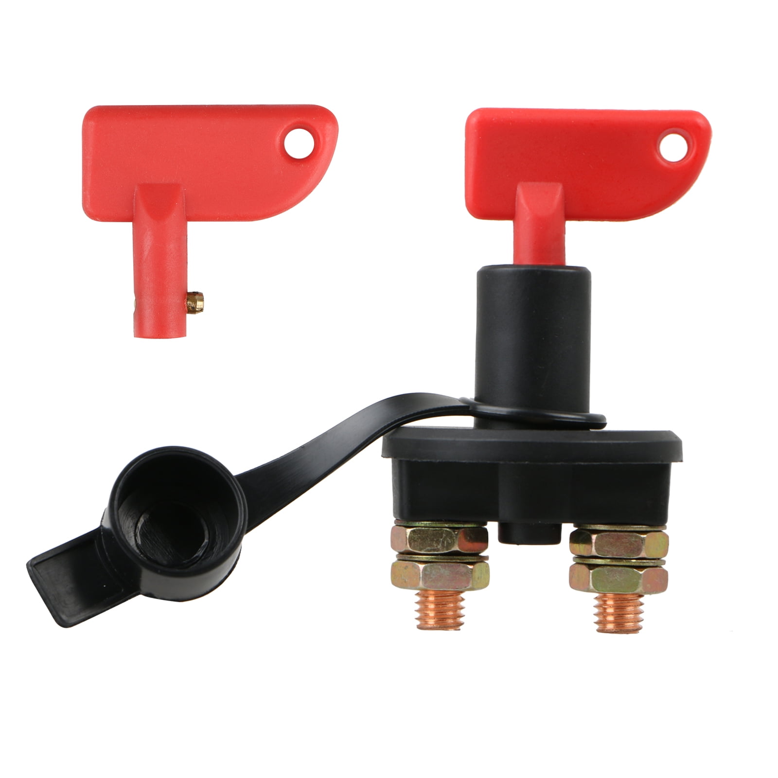 Auto Car Battery Disconnect Safety Kill Cut-off Switch Brass Terminals Cut Off