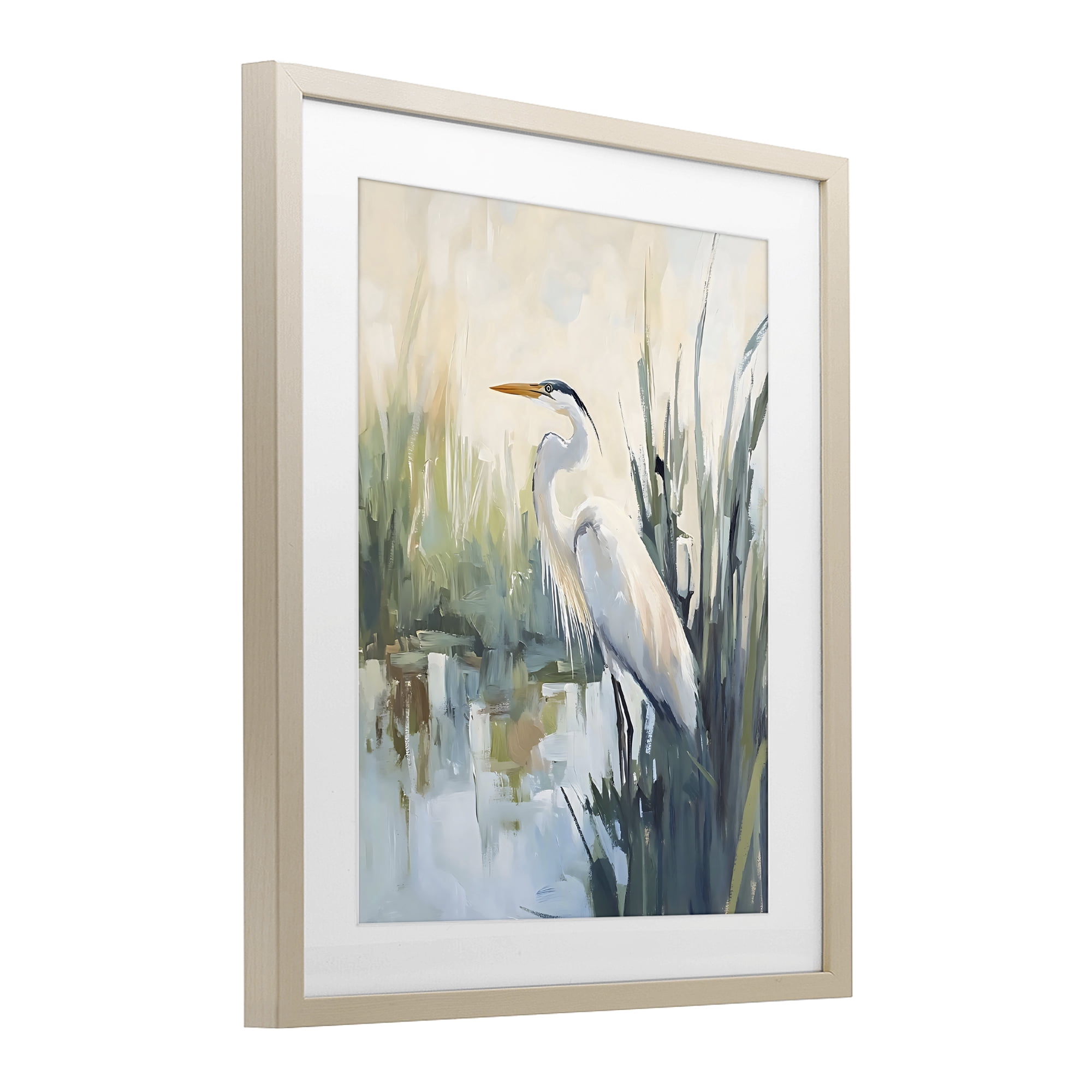 Stupell Industries King Of The Marsh Birch Framed Print Under Glass, design by Creative Studio
