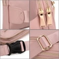 thumbnail image 3 of UTO Fanny Packs for Women Nylon Waterproof Waist Bag Purse Fashion Crossbody Belt Bag for Traveling(Pink), 3 of 7
