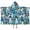 Dog With Pioneer, variant on Pugs and Pioneer Flower Hooded Bath Towel，50"x30" for Ages 3 To 12 Kids, Quick Dry Lightweight Soft Microfiber Hood Beach Towel Cover Up for Kids