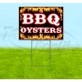 thumbnail image 1 of Bbq Oysters (18" x 24") Yard Sign, Includes Metal Step Stake, 1 of 6