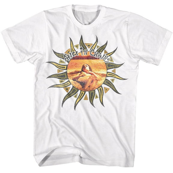 Alice In Chains Sun White Adult T-Shirt