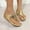 Gold, variant on Women Sandals Under $15, Xunlbb Fashion Women Casual Round Head Comfy Slippers Beach Casual Slipsole Shoes(Black,Size:35)