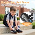 thumbnail image 6 of Toddler Barefoot Shoes, Wide Toe Box Zero Drop Sneakers for Boys Kids, Hook-and-Loop Non-Slip Walking Shoes BlackWhite T6, 6 of 7