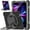 Black+Gray, variant on Dteck Case for iPad Air 11 inch 2025/2024/Air 4th/5th Gen/iPad Pro 11" 2020/2021/2020/2018,Heavy Duty Armor Protection Rotatable Kickstand Handle Grip Case Shockproof Rubber Cover,Orange