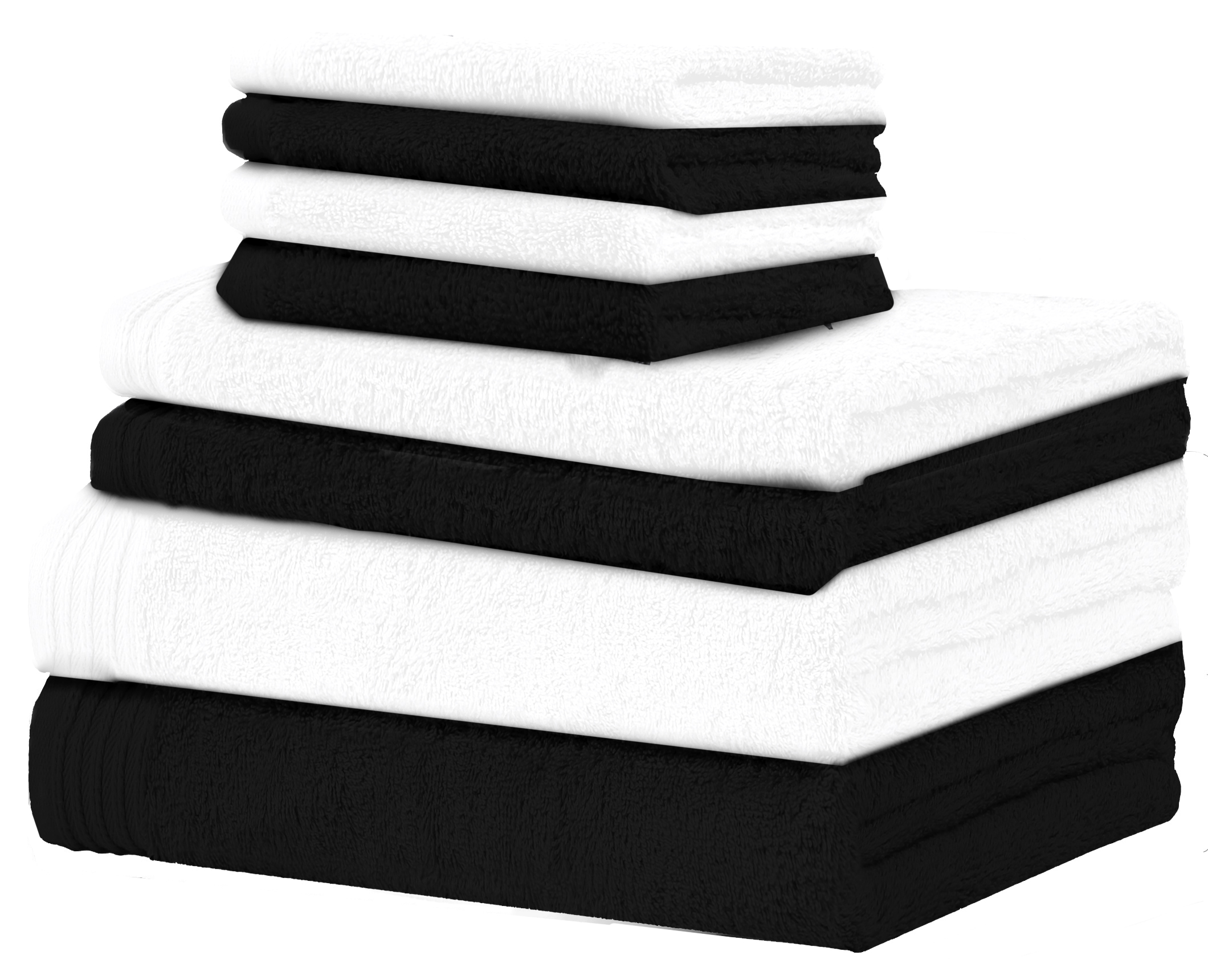Premium 8 Pieces Towel Set including 2 Bath Towels 30" x 56", 2 Hand