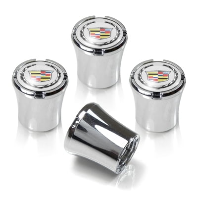Cadillac Logo Chrome Tire Stem Valve Caps Walmart Com Walmart Com