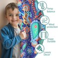 thumbnail image 3 of Blackout Kids Curtains,Blue Paisley and Floral Pattern Childrens Insulated Curtains Set Of 2,Bedroom Essentials,Toddler Room Decor 52x63in(132x160cm), 3 of 5