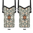 thumbnail image 7 of ZIATUBLES Stylish Mini Mobile Case Bag Women Men Small Crossbody Phone Bag with Adjustable Carrying Strap, Hook and Loop Fastener, 4 X 8 Inch, Amercian Tribal Print, 7 of 7