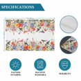 thumbnail image 6 of Vintage Flowers Placemats Set of 6, Spring Floral Botanical Pastoral Washable Wipeable Table Mats for Dining Tables, Indoor Outdoor Kitchen Place Mats for Holiday Party Table Decor, 6 of 9