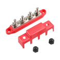 thumbnail image 2 of Bus Bar 12V 300A Power Distribution Block 4 X 3/8In Studs 12V Automotive Marine Battery Busbar Terminal Block with Cover, 2 of 5