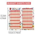 thumbnail image 2 of Budget Sheets For Cash Budgeting, Assorted Colors Expense Tracker With Clear Printing, Financial Organization Sheets For Budget Planner Inserts (Reusable, 24PCS), 2 of 5