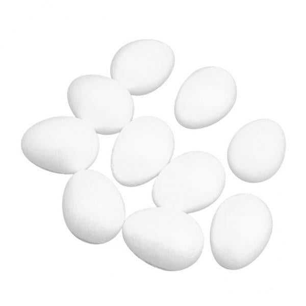 7-8 piezas 5/10/50 piezas blanco modelado artesanal huevos de espuma de poliestireno 8 cm 8cm Sunnimix Huevo de Pascua de Espuma