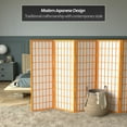 thumbnail image 2 of Red Lantern 4 ft. Short Window Pane Shoji Screen - Honey - 5 Panels, 2 of 7