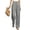 Gray, variant on Womens High Rise Wide Leg Casual Pants, Button Down Straight Leg Palazzo Trousers, Solid Loose Lounge Long Pants with Side Pockets