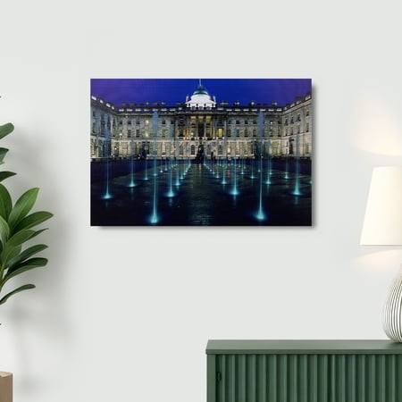 LED Lighted Famous Somerset House London Canvas Wall Art 15.75" x 23.5"