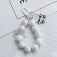thumbnail image 2 of 2pcs Beaded y2k Keychain mobile phone Strap Connecting Keychain patch mobile phone case Headphone cover accessories - style1, 2 of 5