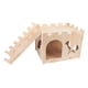 thumbnail image 3 of Casa y hábitat para hámster, casa de madera con forma de castillo para conejos, jaula de juguete, escondite para hámster, pequeño castillo para, 3 of 9
